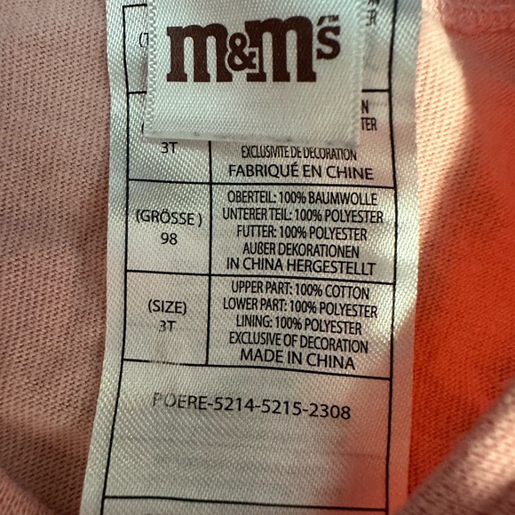 M&M'S Pink and Multicolor Kids Costume - Picture 3 of 5